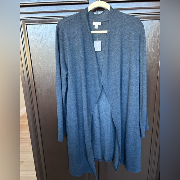 JJill long cardigan sweater with pockets Size L NWT - Picture 1 of 4